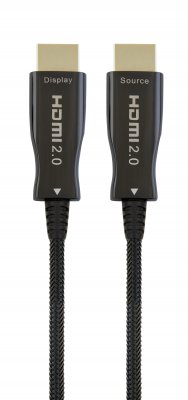 Кабель оптичний (AOC) HDMI V.2.0, 4К 60Гц, позолочені конектори, 20 м (1 з 3)