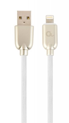 Кабель USB 2.0 А-тато/Lightning, 2 м, преміум, 2.1 А (1 з 2)