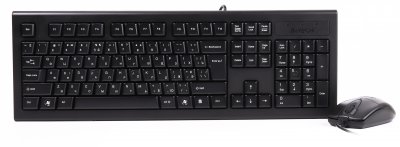 Комплект дротовий клавіатура+миша (KRS-85 + OP-620D), чорний, USB (1 з 3)