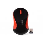 Миша бездротова V-Track USB, 1000 dpi, чорний + червоний
