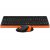 Комплект бездротовий Fstyler клавіатура+миша, чорно-помаранчевий, USB (3 из 5)