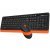 Комплект бездротовий Fstyler клавіатура+миша, чорно-помаранчевий, USB (4 из 5)
