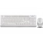 Комплект беспроводной A4tech Fstyler клавиатура+мышь, White+Grey, USB