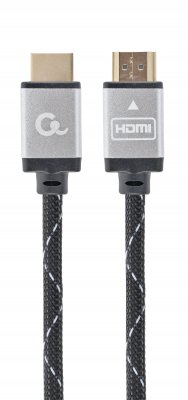Кабель у блістері HDMI V.2.0, 4К 60 Гц, позолочені конектори, нейлонове обплетення, 1.5 м (1 з 3)