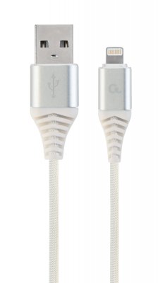 Кабель USB 2.0 А-тато/Lightning, 2 м, преміум, 2.1 А (1 з 2)