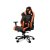 Крісло геймерське, навантаження до 160 кг, екошкіра, що дихає, з замшеподібними вставками, чорний+помаранчевий (2 из 9)