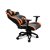Кресло геймерское, нагрузка до 160 кг, дышащая экокожа c замшеподобными вставками, черный+оранжевое (3 из 9)