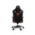 Кресло геймерское, нагрузка до 160 кг, дышащая экокожа c замшеподобными вставками, черный+оранжевое (6 из 9)