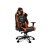 Кресло геймерское, нагрузка до 160 кг, дышащая экокожа c замшеподобными вставками, черный+оранжевое (8 из 9)