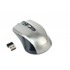 Бездротова оптична миша, USB, 1600 dpi, сiро-чорна