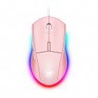 Мышь игровая, 4000 dpi, 3 зонная  RGB подсветка, Pink