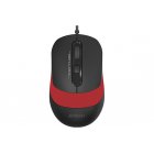 Мышь проводная A4tech Fstyler, USB, 1600dpi, (Black + Red)