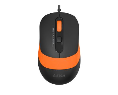 Миша дротова безшумна Fstyler, USB, 1600 dpi, помаранчевий (1 з 8)