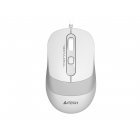 Мышь проводная бесшумная Fstyler, USB, 1600dpi, (White)
