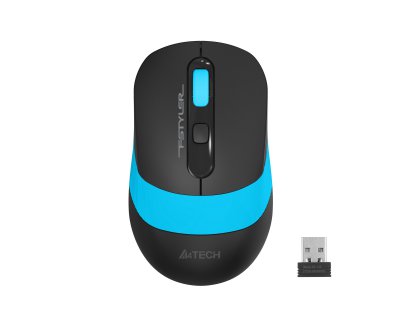 Миша бездротова безшумна Fstyler, USB, 2000 dpi, синій (1 з 6)