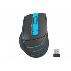 Миша бездротова безшумна Fstyler, USB, 2000 dpi, синій