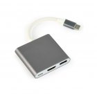 Адаптер-перехідник USB-C на HDMI/USB 3.0/USB-C питание