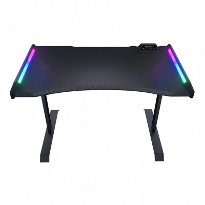 Стол для геймера, эргономичный дизайн, USB 3,0/Audio хаб, RGB подсветка, высота 810мм (1 из 6)