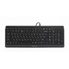 Клавиатура A4tech Fstyler Wired Keyboard USB, Black, (US+Ukrainian+Russian)