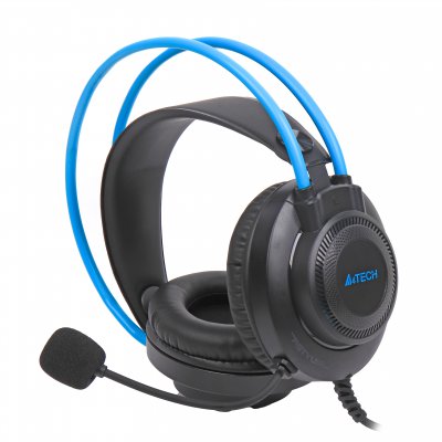 Навушники з мікрофоном, Fstyler AUX 3.5 мм Stereo Headphone, синій (1 з 5)