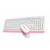 Комплект дротовий Fstyler клавіатура+миша, чорно-рожевий, USB (3 из 5)