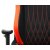 Крісло геймерське, дихаюча екошкіра, сталевий каркас, чорний+помаранчевий (8 из 9)