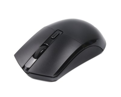 Миша бездротова, 4 кнопки, оптична, 1600 DPI, USB, чорний (1 з 5)