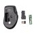 Миша бездротова, 6 кнопок, оптична, 1600 DPI, USB, чорний (4 из 5)