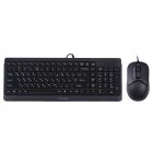 Комплект проводной A4tech Fstyler клавиатура+мышь, Black, USB
