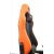 Крісло геймерське, дихаюча екошкіра, сталевий каркас, помаранчевий+чорний (9 из 11)