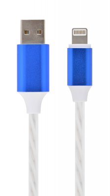 Кабель з підсвічуванням USB 2.0 А-тато/Lightning, 1.0 м, 2 А (10 Вт) (1 з 7)