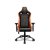 Крісло геймерське, дихаюча екошкіра, сталевий каркас, чорний + помаранчевий (2 из 9)