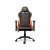 Крісло геймерське, дихаюча екошкіра, сталевий каркас, чорний + оранжевий (2 из 9)