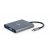 Док станція USB-C 6-в-1 (Hub3.1/HDMI/VGA/PD/картридер/стерео аудіо), сірий (2 из 4)