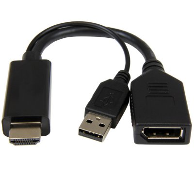 Адаптер-перехідник HDMI на DisplayPort, 4K 30 Гц (1 з 2)