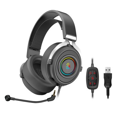 Ігрові навушники з мікрофоном, 7.1 віртуальний звук, RGB підсвічування, USB (1 з 5)