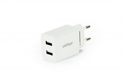 Зарядний пристрій USB 2.1 A, білий (1 з 2)