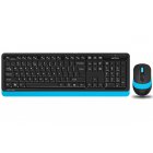 Комплект бездротовий Fstyler клавіатура+миша, чорно-синій, USB