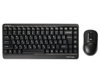 Комплект бездротовий Fstyler клавіатура+миша, чорний, USB (1 з 4)