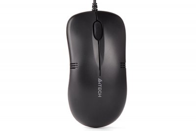 Миша дротова V-Track USB (беззвучне натискання), 1200 dpi, чорний (1 з 5)