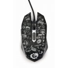 Оптична миша, 6 кнопок, USB інтерфейс, 3600 dpi, пiдсвiчування