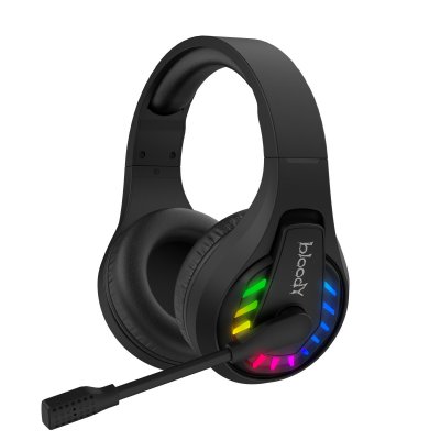 Ігрові навушники з мікрофоном, Neon LED Bluetooth + 2.4GHz + 3.5 jack (1 з 10)