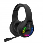 Ігрові навушники з мікрофоном, Neon LED Bluetooth + 2.4GHz + 3.5 jack