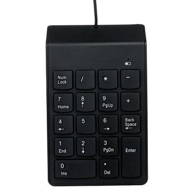 Цифрова USB клавіатура, 18 кнопок, чорний (1 з 4)