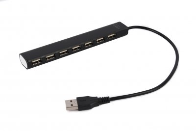 Хаб на 7 портів USB 2.0, чорний (1 з 4)