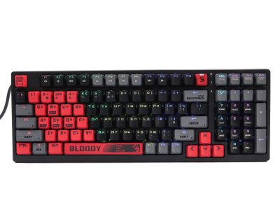 Клавіатура механічна ігрова, USB, RGB підсвічування, BLMS Red Switch (1 з 10)