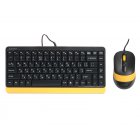 Комплект дротовий Fstyler клавіатура+миша, чорно-жовтий, USB