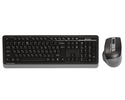Комплект бездротовий Fstyler клавіатура+миша, чорно-сірий, USB (1 з 4)
