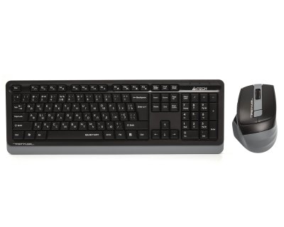 Комплект бездротовий Fstyler клавіатура+миша, сірий, USB (1 з 4)