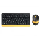 Комплект бездротовий Fstyler клавіатура+миша, чорно-жовтий, USB